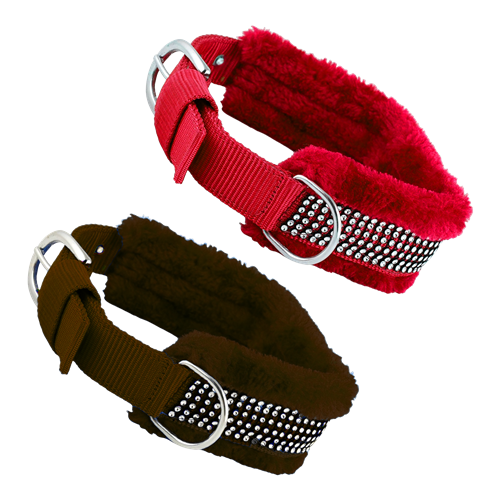 Set of 2- Adjustable Soft-Padded Dog Collar