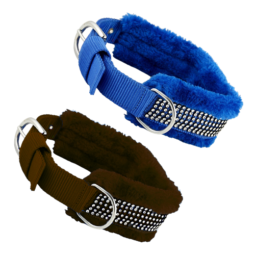 Set of 2- Adjustable Soft-Padded Dog Collar