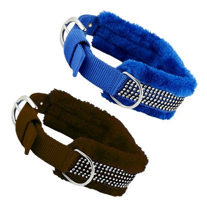 Set of 2- Adjustable Soft-Padded Dog Collar