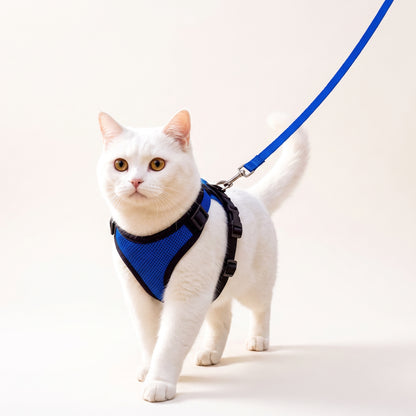 Adjustable Breathable Cat Harness & Leash Set