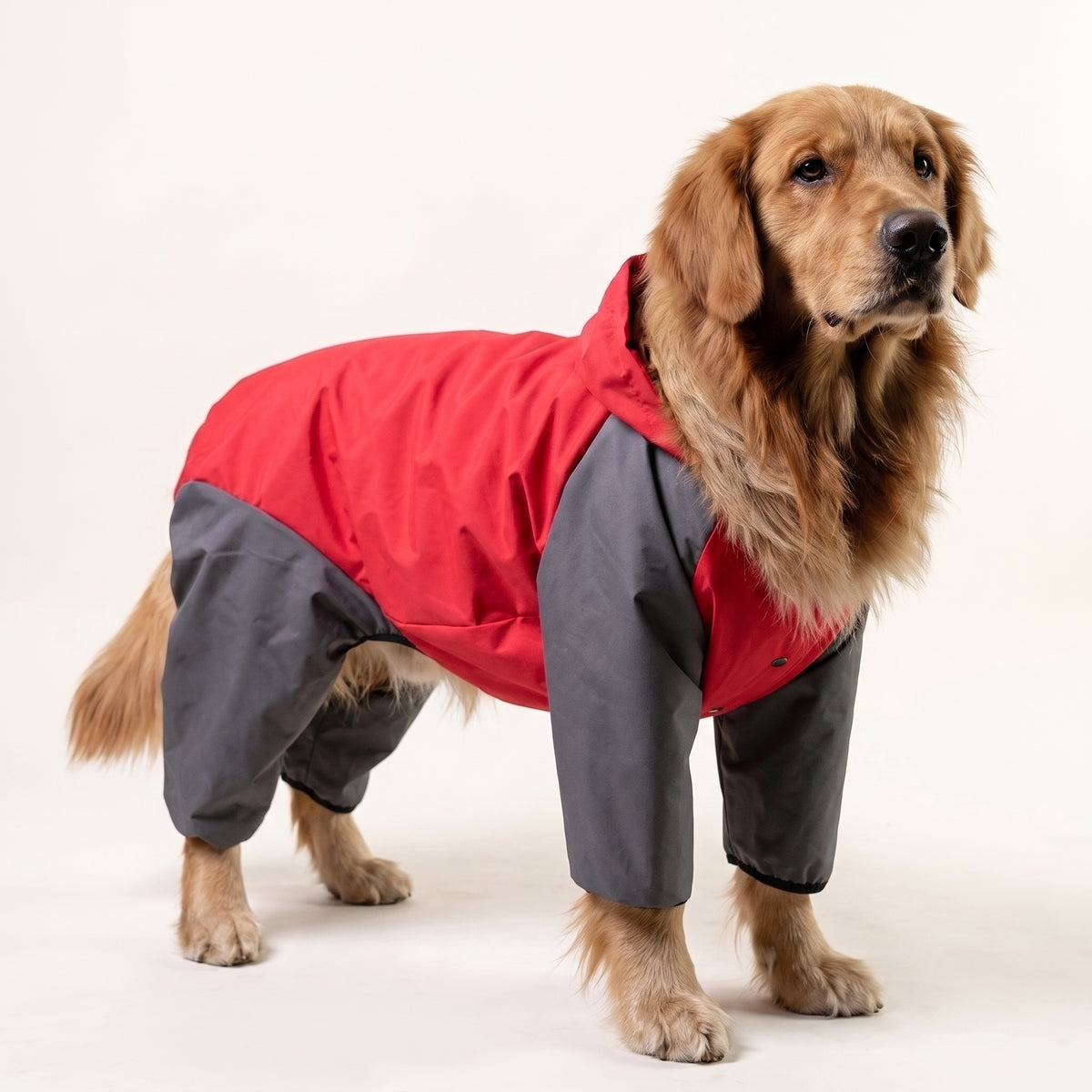 Storm Guard Waterproof Dog Raincoat with Transparent Hood