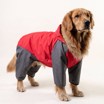 Storm Guard Waterproof Dog Raincoat with Transparent Hood