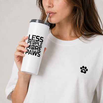 Less People More Paws Insulated Tumbler