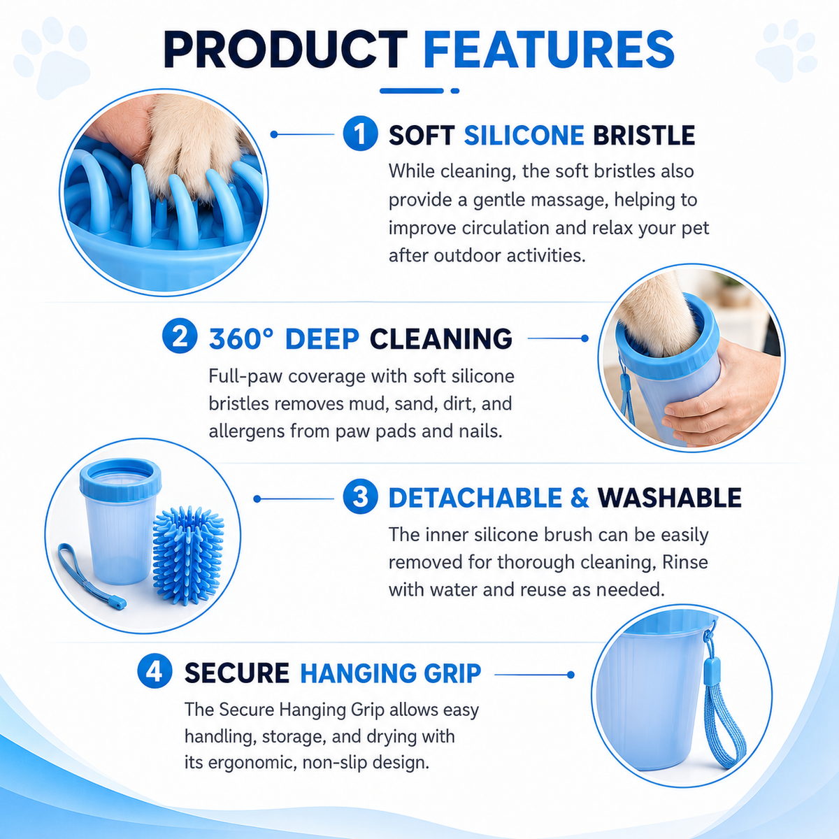 Portable Dog Paw Cleaner Cup