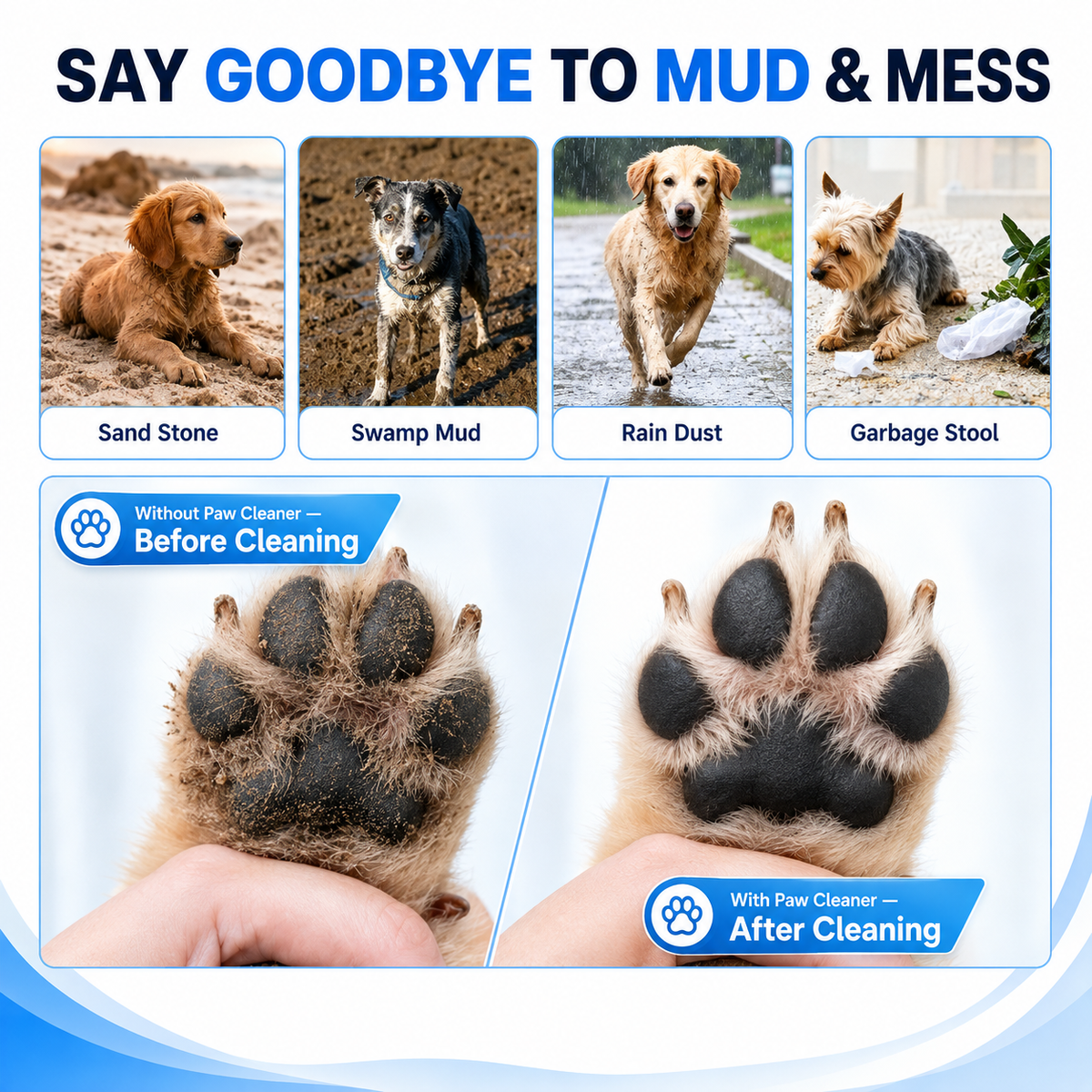 Portable Dog Paw Cleaner Cup
