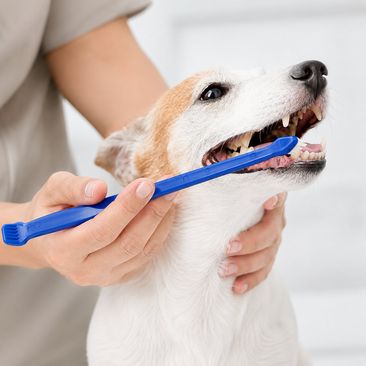 Double-Ended Pet Toothbrush for Dogs & Cats