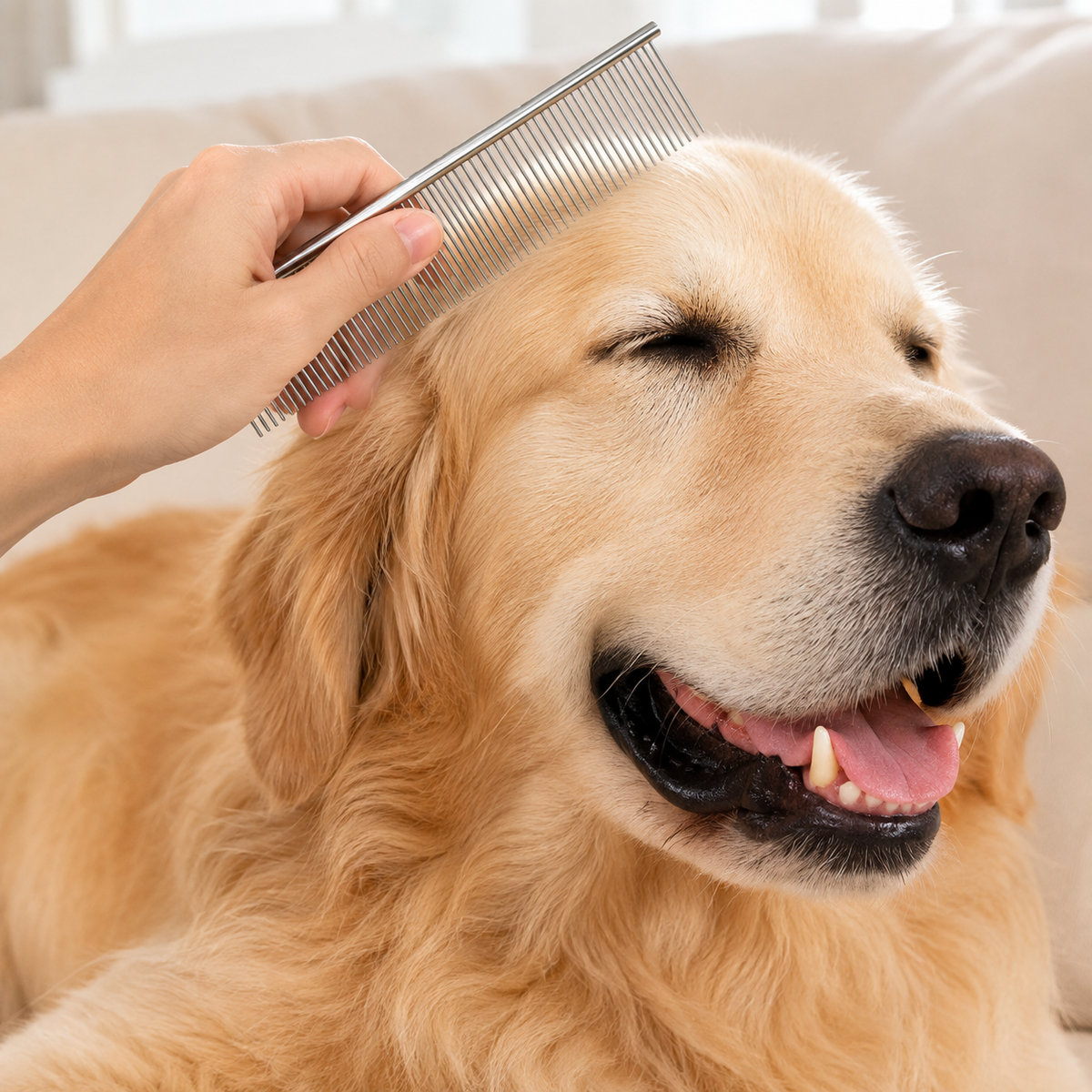 Stainless Steel Grooming Comb for Dogs & Cats