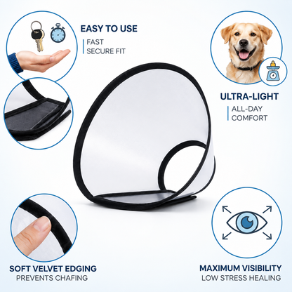 Adjustable Recovery E-Collar for Dogs & Cats