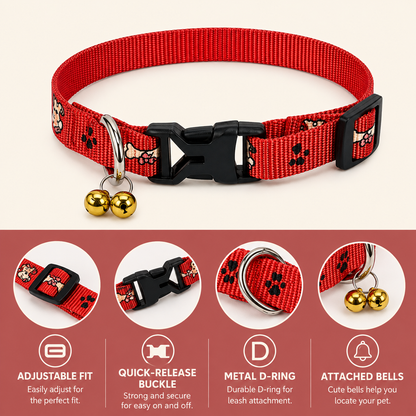 Adjustable Puppy Collar & Leash Set