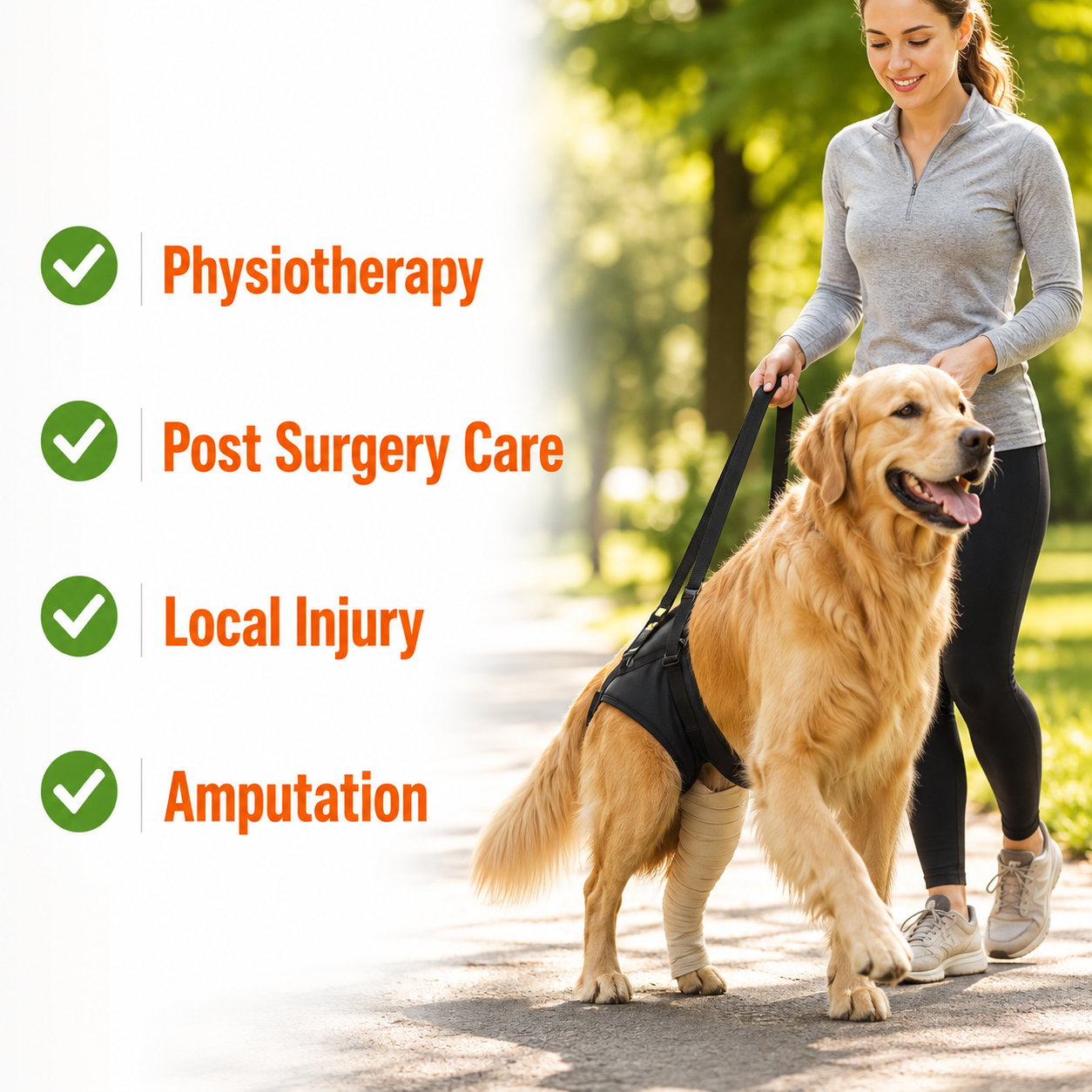 Adjustable Dog Rear Leg Support Harness