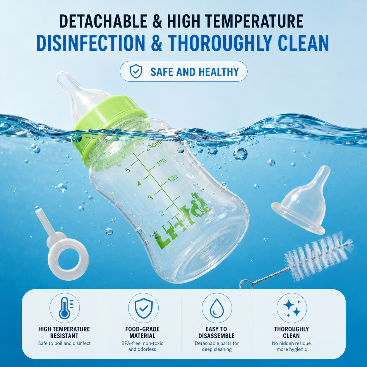 150 ml Silicone Pet Feeding Bottle Set