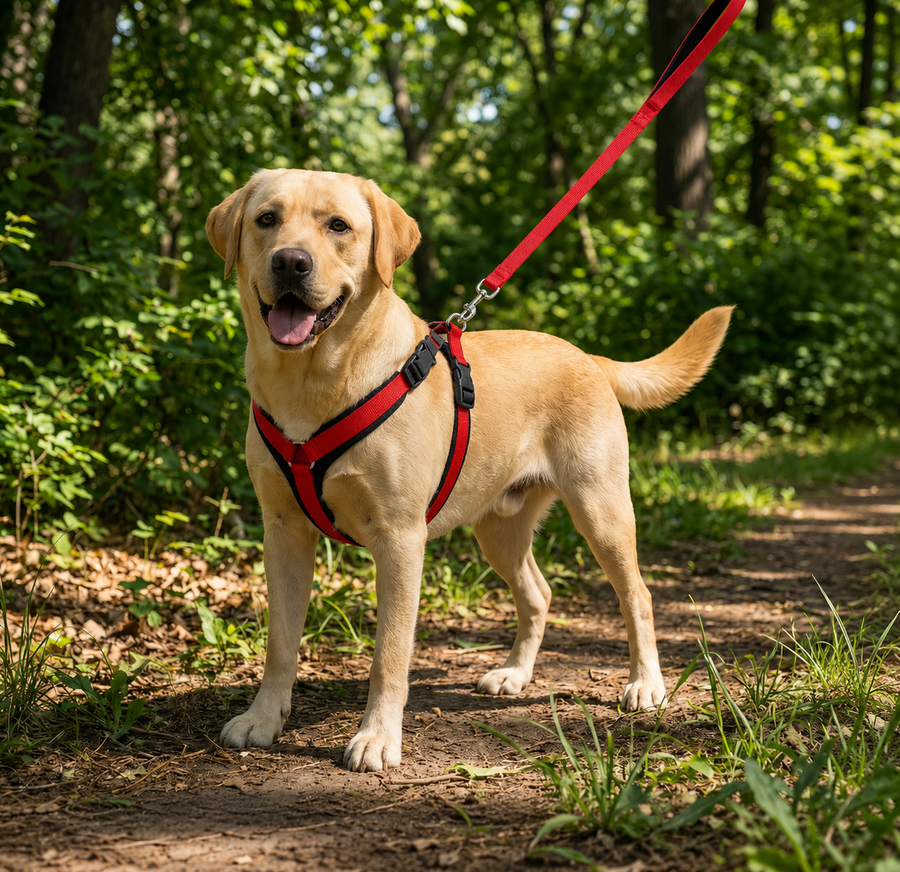 Soft Padded Dog Harness & Leash Set