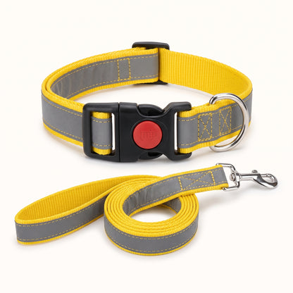 Reflective Dog Collar & Leash Set
