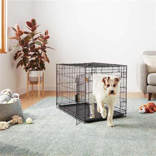 Dog Cottage Cage with Removable Tray Crate Double Door