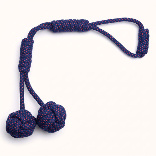Cotton Double-Ball Tug Rope Toy for Dogs