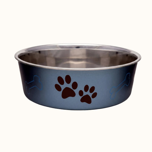 Stainless Steel Pet Bowl with Non-Skid Base – Large