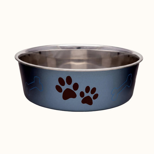 Stainless Steel Pet Bowl with Non-Skid Base – Large