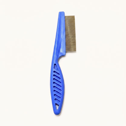 Stainless Steel Flea Comb for Dogs & Cats – Blue