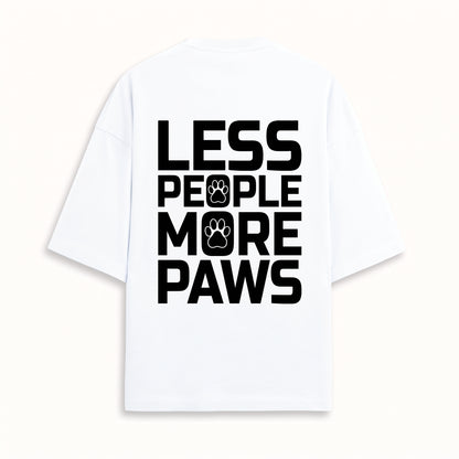 Less People More Paws – Unisex Oversized Terry Tee