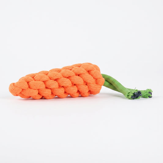 Cotton Carrot Rope Toy for Dogs