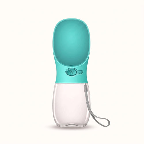 Portable Pet Water Bottle with Built-In Bowl