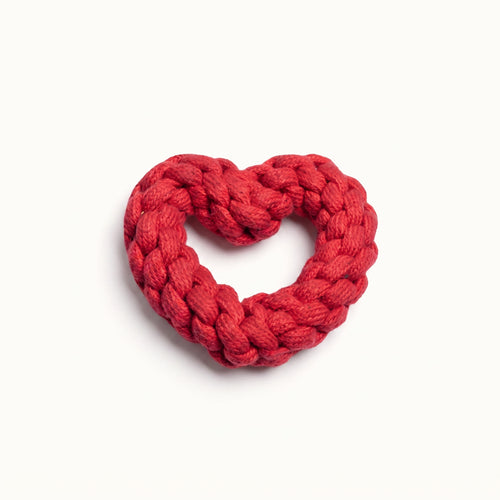 Cotton Heart Rope Toy for Dogs