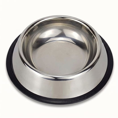 Stainless Steel Non-Slip Pet Bowls – Set of 2