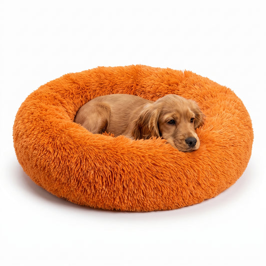 Reversible Round Donut Bed for Dogs & Cats