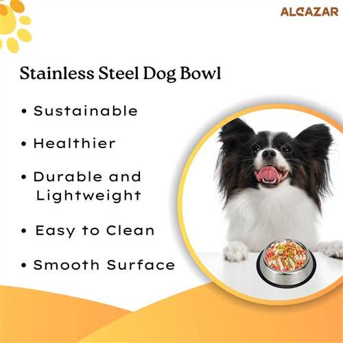 Stainless Steel Food/Water Feeding Bowl for Dogs & Puppies