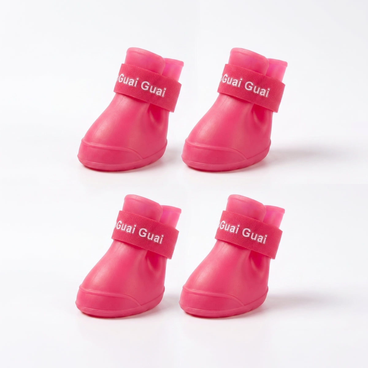 Waterproof Dog Rain Boots with Grip Sole