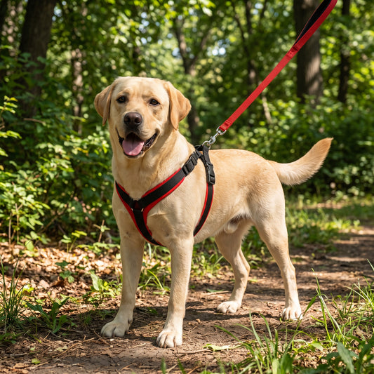 Soft Padded Dog Harness & Leash Set