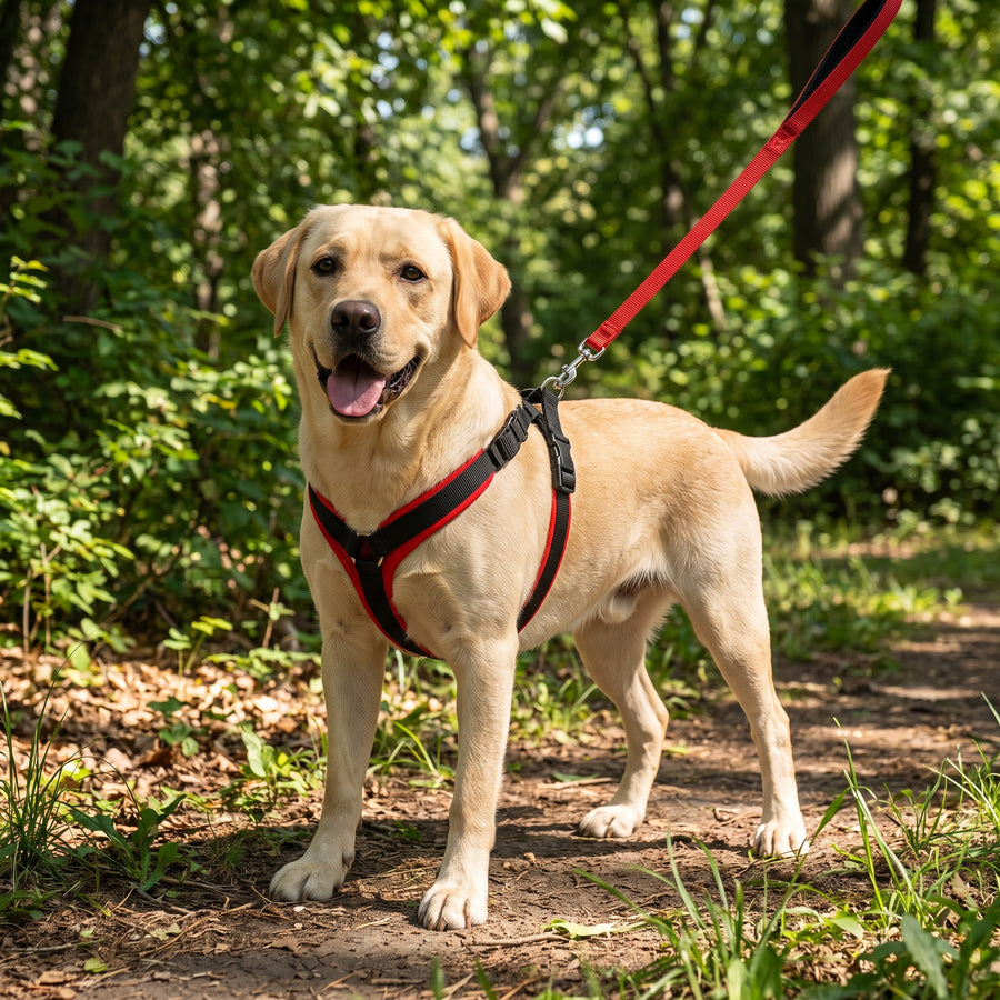 Soft Padded Dog Harness & Leash Set