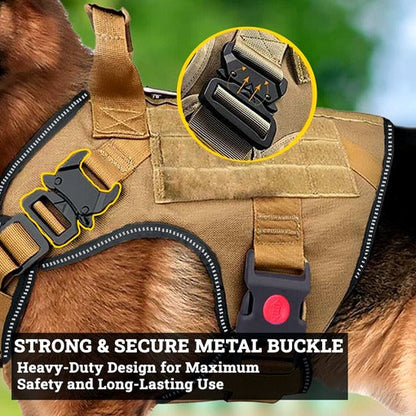 Adjustable Tactical Dog Harness & Leash Set