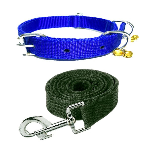 Nylon Bell Collar & Leash Set