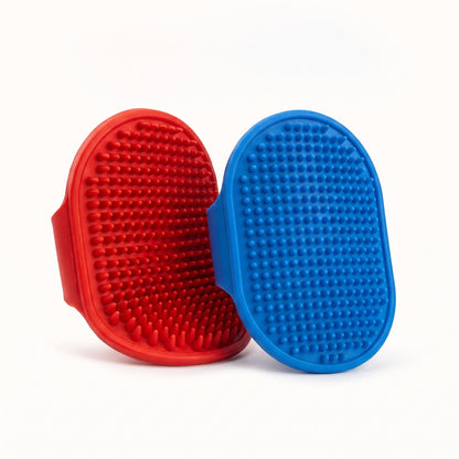 Rubber Pet Grooming Palm Gloves – Pack of 2