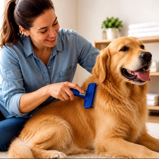 Self-Cleaning Slicker Brush for Dogs & Cats