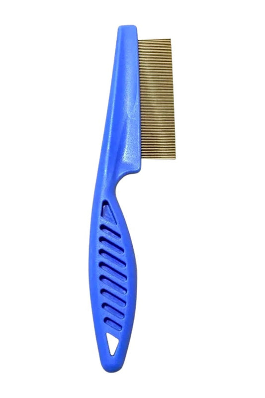 Pets Flea Comb for Cat & Dog For Removing Fleas, Tick & Lice, Grooming Comb for Pets (Blue)