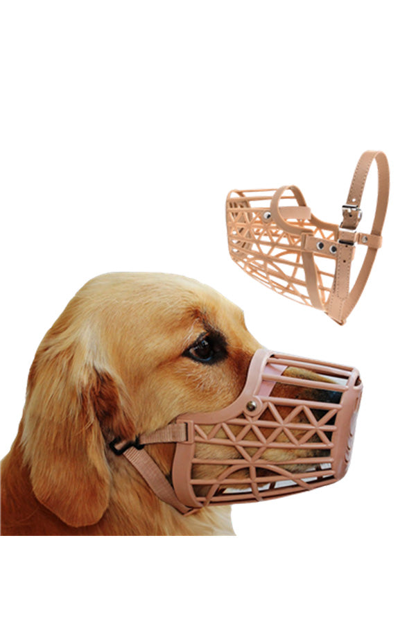 Dogs Mouth Cover muzzles | Anti-Biting Soft Plastic Dog Muzzle | Dog Mouth Cap | bite Guard with Adjustable Handy Strap