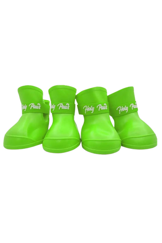 Dog Shoes, Waterproof, Anti-Slip, Lightweight Rain Boots for Dogs, Perfect for Outdoor Walks (Green, S)