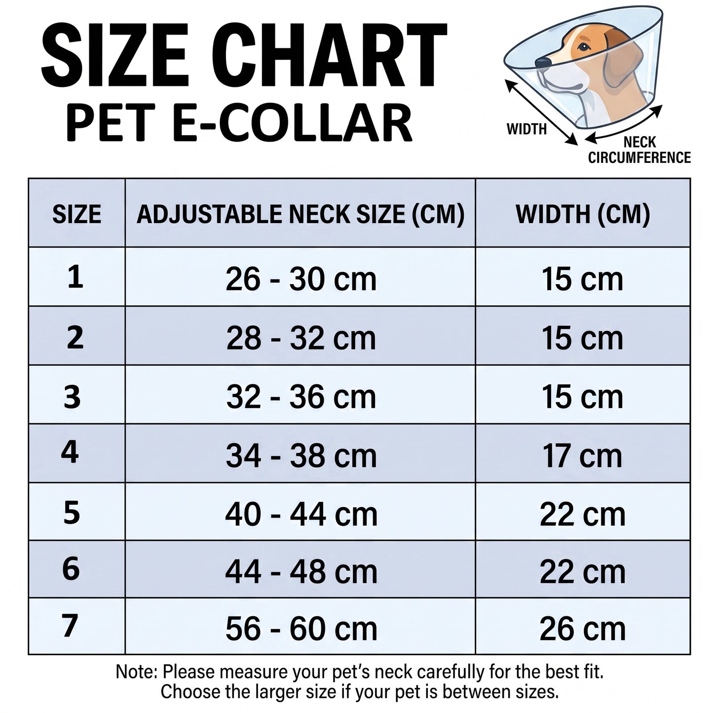 Adjustable Recovery E-Collar for Dogs & Cats