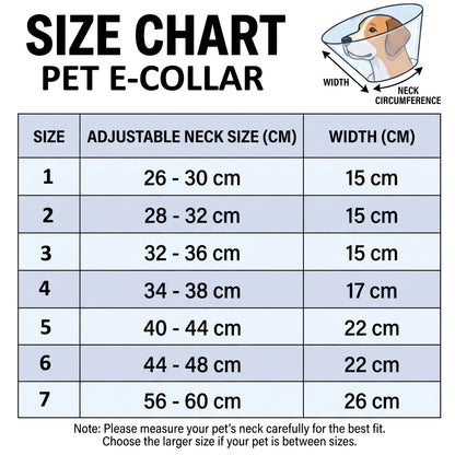 Adjustable Recovery E-Collar for Dogs & Cats