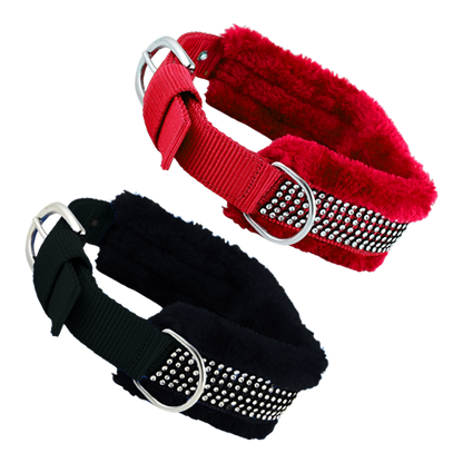 Set of 2- Adjustable Soft-Padded Dog Collar