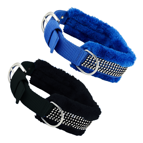 Set of 2- Adjustable Soft-Padded Dog Collar