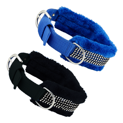 Set of 2- Adjustable Soft-Padded Dog Collar