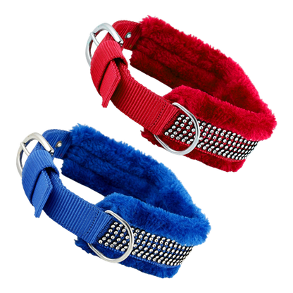 Set of 2- Adjustable Soft-Padded Dog Collar