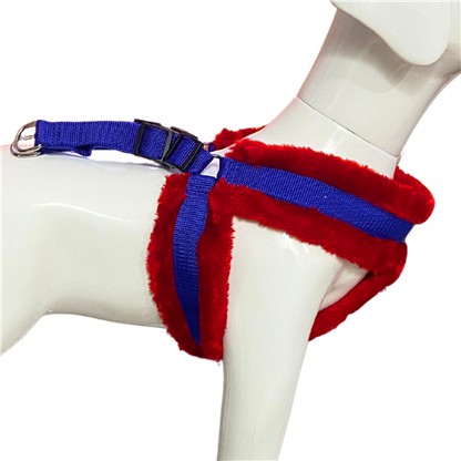 Adjustable Soft Fur-Padded Nylon Dog Harness