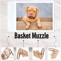 Dogs Mouth Cover muzzles | Anti-Biting Soft Plastic Dog Muzzle | Dog Mouth Cap | bite Guard with Adjustable Handy Strap