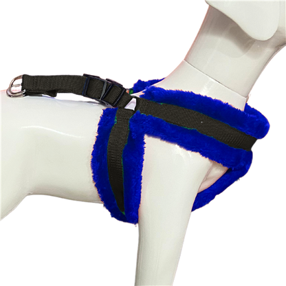 Adjustable Soft Fur-Padded Nylon Dog Harness