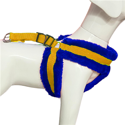 Adjustable Soft Fur-Padded Nylon Dog Harness