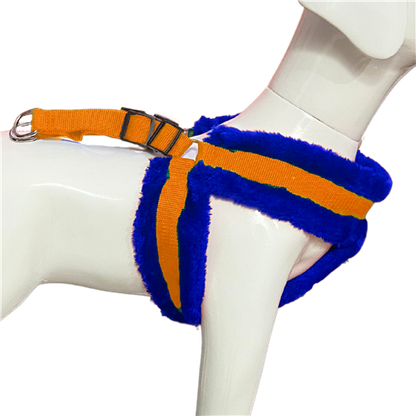 Adjustable Soft Fur-Padded Nylon Dog Harness